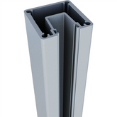 One Way - Aluminium semi frameless pool fencing / balustrade post